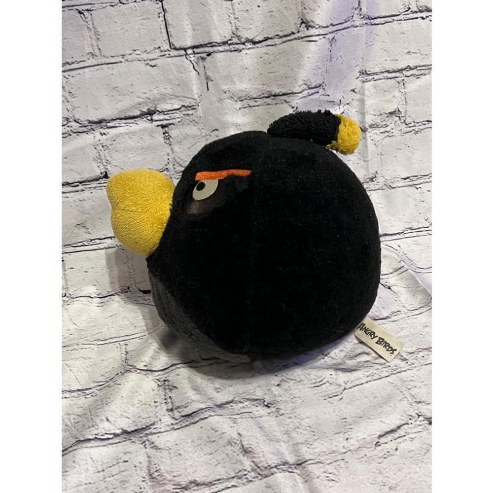 Angry Birds Rovio Black Bomb 8” Plush 2010 Commonwealth Toy